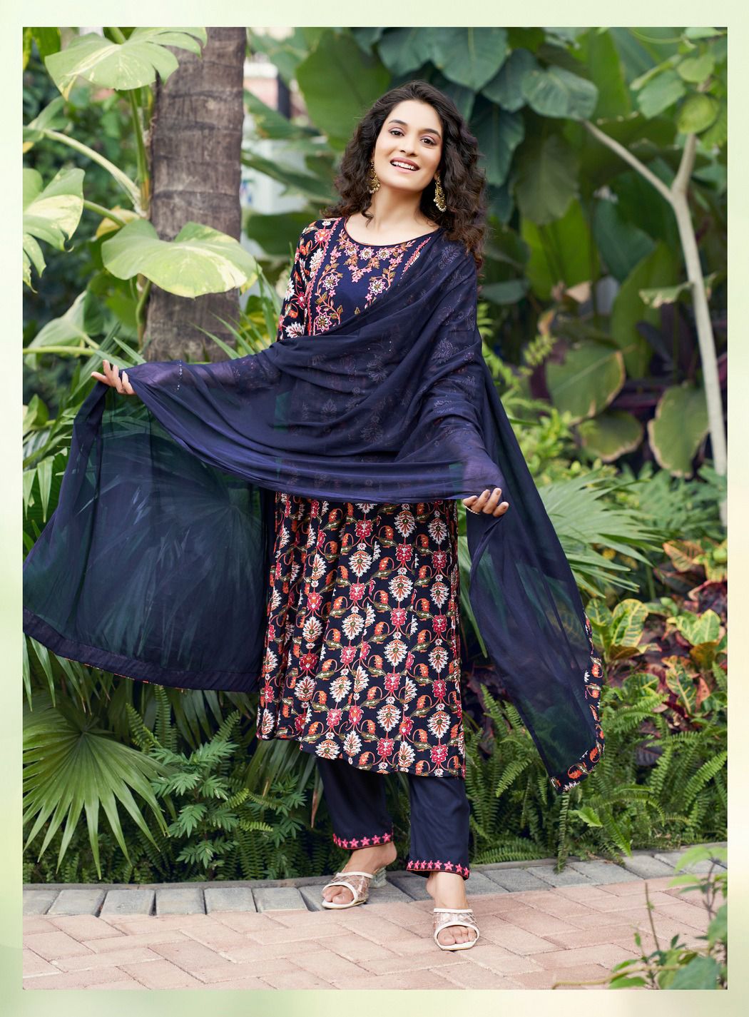 Utsav By Kushal Rayon Printed Designer Kurti With Bottom Dupatta Wholesale Price In Surat
